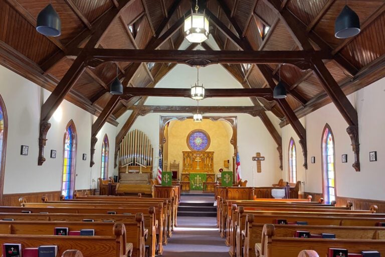 St. John's Episcopal Church Interior in daytime